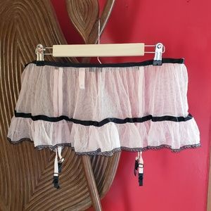 Victoria's Secret Skirted Garter Belt